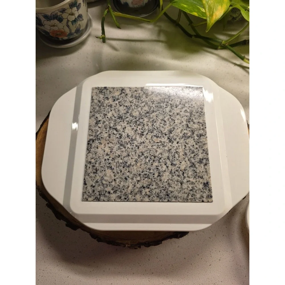 2 Telabrands Stoneware Granite Microwave warmer - Hot Shot Heating HOT PLATE
